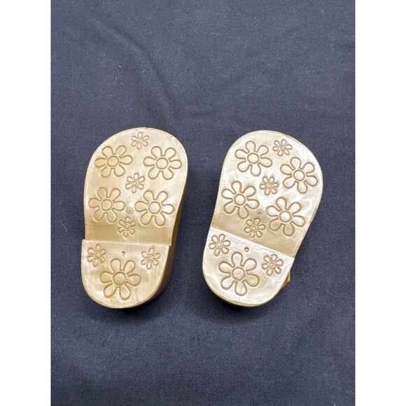 Vintage Madame Alexander Doll Shoes Brown Mary Jane Style - Picture 5 of 8